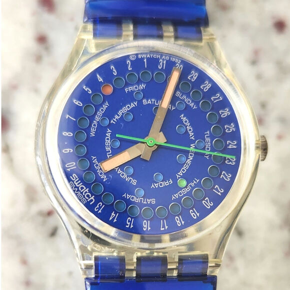 Swatch watch DROP GK708 1993 Standard Gents New old stock with case and battery - Picture 1 of 9